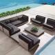 Outdoor Pool Sofa Bed Lounge Chairs Sofa Tanning Ledge Cushions Chaise