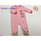 Long Sleeve Baby Pram Suit Knitted Microfleece Zipper Closure Coverall