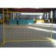 Yellow Canada Temporary Fencing , Welded Steel Wire Mesh For Exhibitions