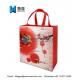 Red series 100gsm  2018 latest fashion pp non woven shopping bag with red handle