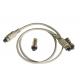 ODM Grey Connector Extension Cable Nickel Plated TPU Material