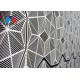 Recyclable Perforated Aluminium Panels Facade 10mm Thick For Curtain Wall Construction