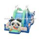 Cute Panda Inflatable Fairground, Inflatable Trampoline Park Games For Kids