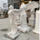 White Marble Angel Statue Natural Stone Life Size Garden Decoration Sculpture