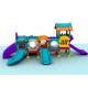 Middling Size Kids Plastic Playground Equipment For Grassland 7CBM Volume