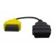 OBD2 OBDII 16 Pin J1962 Yellow Male to Female Extension Round Cable