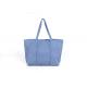 Denim Blue Eco Friendly Tote Bag For Supermarket