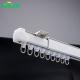 Ivory White Double Telescopic Curtain Track S Fold DIY Extendable