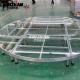 Acrylic Wedding Reception Glass Stage Aluminium Easy Assembly Portable Modular Round