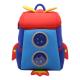 NHB167M Nohoo new arrival lovely rocket 3D neoprene toddler backpack for kids