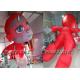 CE Certificated Outdoor Giant Advertising Inflatables Red Inflatable Hero Cartoon