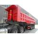 Tri Axles 60 Tons Front Tipping Dump Semi Trailer Mechanical Suspension