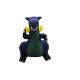CE outdoor lovely inflatable green gorilla model, animal character inflatables