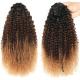 100% Top Human Hair BSM Afro Curly Ponytail Hair Bundles 18 to 20 Inch Ombre T1B/4/27