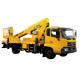 Reaching Up And Over Machinery Boom Lift Truck 3 Persons loading