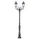 Victorian Style Cast Iron Street Light Pole / Dual Arm Antique Street Light Pole