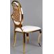Wedding Party Event Golden Stainless Steel frame Wedding Chair Dining chair
