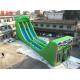 Commercial Giant Inflatable Zip Line Slide For Adults Green Color