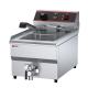 Industrial Hotel Restaurant Supplies 13L Electric Deep Fryer Silver with 1 Tank 1 Basket
