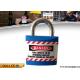 20.4mm Steel Shackle Length Jacket Safety Lockout Padlock with Chrome Plating