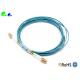 LC FIber optic patch cord LC - LC OM3 50 / 125 10G Duplex 2.0x4.1mm LSZH Aqua 3m