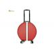 Round Lovely Women Elegant Leather Travel Suitcase