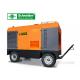 High Efficiency Portable Screw Air Compressor , 46KW Mobile Diesel Air Compressor