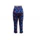 Reactive Print Flowers Ladies Casual Pants Womens Summer Trousers For Travel