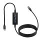 USB-C to 12V Step-Up Cable with Right-Angle DC Plug -5V to 12V Power Converter Cord for Router, LED, Camera, Fan