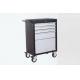 0.8mm thickness 4 Drawer Roller Cabinet with Black Body and Sliver Drawers (THD-270041RD)