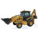 Wheels Type Backhoe Loader And Excavator Two Functions Station