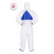 Microporous Sms Back Panel Disposable Waterproof Coverall For Car Washing