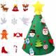 3D DIY Felt Christmas Tree Decorations , Felt Christmas Tree Customized Size