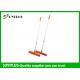 JOYPLUS Home Rubber Sweeper Broom , Rubber Push Broom With Handle 120cm
