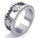Tagor Jewelry Super Fashion 316L Stainless Steel Casting Rings Collection PXR007