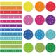 Magnetic Tile Circle Fractions Set 156 Pieces 12 Color Coding Counting And Math Toys