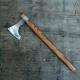 460MM Length Steel Materials Viking Axe With Carbonized Color Hickory Handle And Sharp Blade