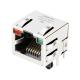 Tab Up Red/Green LED 1X1 Port Ethernet RJ45 Jack Connector without Integrated Magnetics