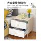 Anti Scratch Nightstand Bedside Table , MDF Top 20 Inch Height Nightstand