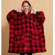 Custom Giant Pocket One Size Fits Ladies Oversized Hoodie Blanket All Printed Design