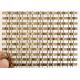 Stainless Steel Architectural Antique Brass Lock Crimp Wire Mesh For Cabinets