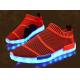 Remote Control Light Up Sole Shoes , Endurable Led Sneakers With Light Up Soles