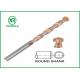 Round Shank Metric Masonry Drill Bits Copper Plated L Flute For Concrete Brick