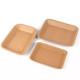 Oil Proof Eco Disposable Plates , Waterproof Paper Tray Plates For Picnic