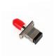 ST - SC Fiber Optic Cable Adapter Metal Material Square Cutouts For CATV / FTTH