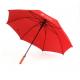 UV Protection Wooden Handle Umbrella 190T Polyester Fabric Manual Open 8 Ribs