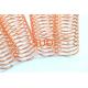 2mm Metal Spiral Binding Coils For Books Electroplated Single Binding