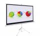 84 tripod portable projector screen Stand With Black , Matte White Fabric
