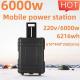 6000whot Salerechargeable Phone Charger 8000W Portable Solar Generator for Energy Storage