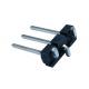 3 Pin Single Row Pin Header Connector SMT Type Black 5.08x2.5mm Pitch